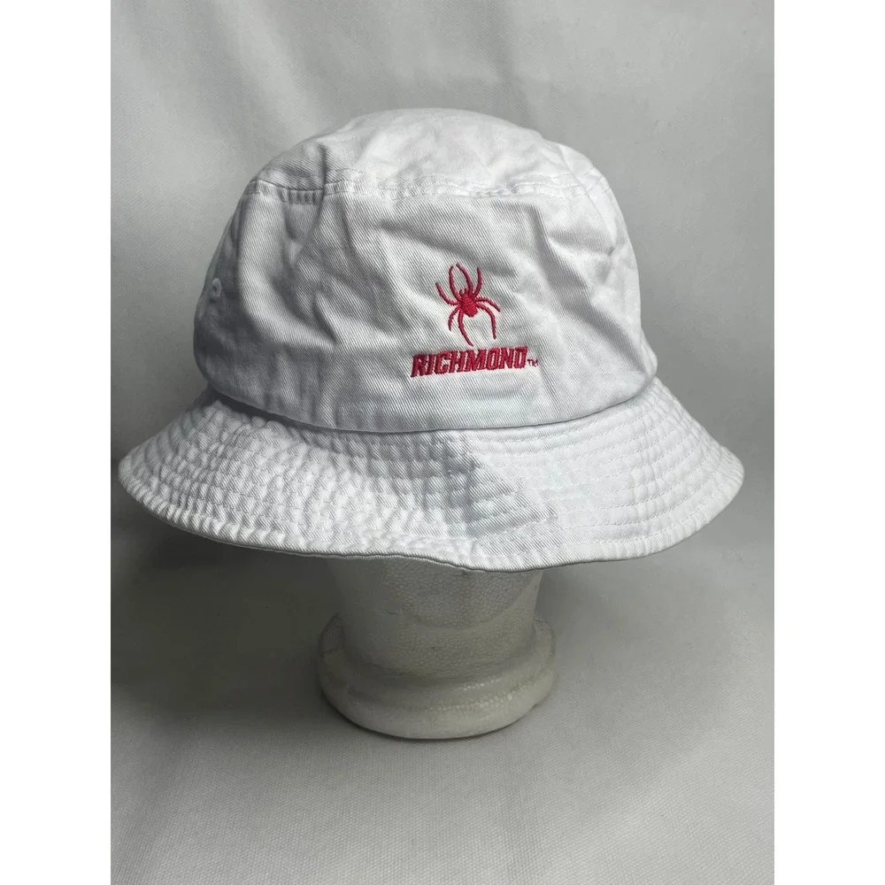 University of Richmond Spiders Cotton Bucket Cap One Size White Embroidered Hat